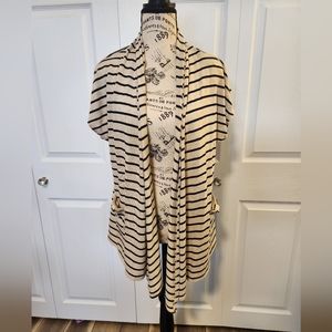 Pink Rose tan and black cardigan size XL